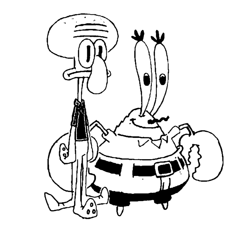Plansa de colorat cu Spongebob 90 109